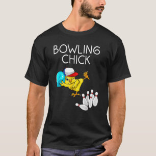 Bowling Cute Bowling Chick Sports Athlete T-Shirt