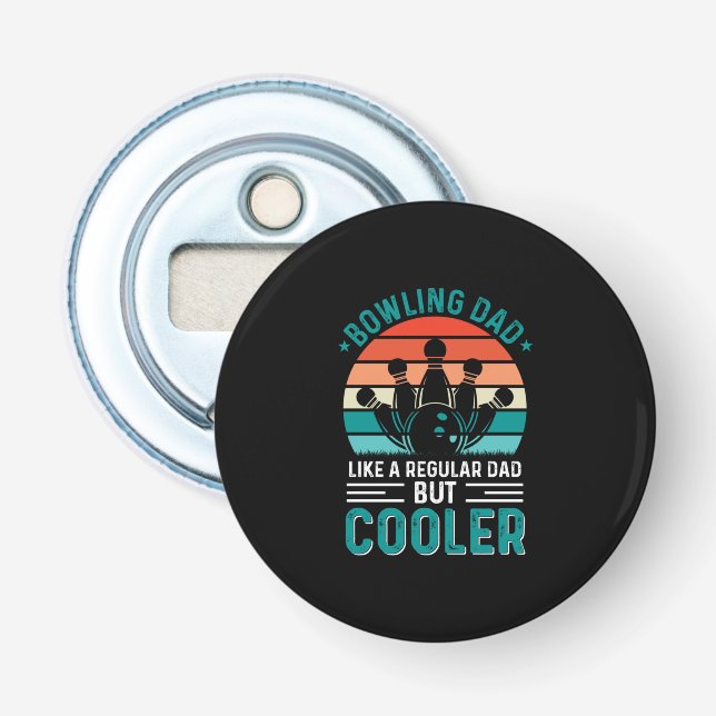 Bowling Dad Bottle Opener (Front)