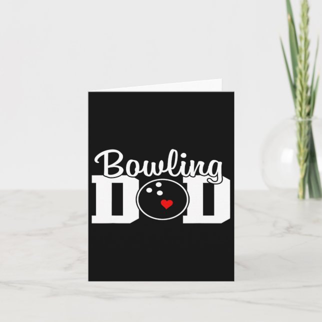 Bowling Dad Team Player Party Bowling Legend Fathe Card (Front)