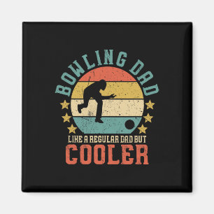 Bowling Dad Vintage Funny Father's Day Gift For Bo Magnet