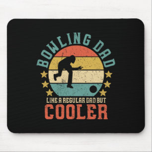 Bowling Dad Vintage Funny Father's Day Gift For Bo Mouse Mat