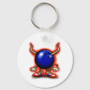 Bowling Demon Key Ring