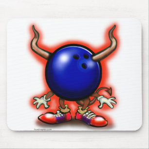 Bowling Demon Mouse Mat