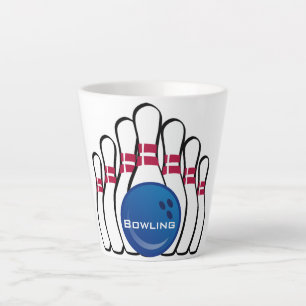 Bowling Design Latte Cup