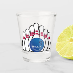 Bowling Design Shot Glass