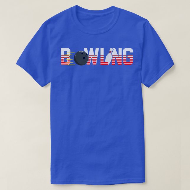 Bowling Designs For Bowlers T T-Shirt (Design Front)