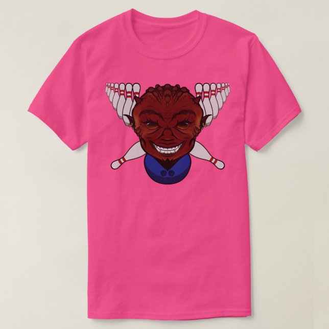 Bowling Devil no caption T-Shirt (Design Front)