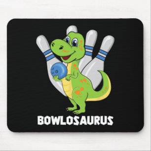 Bowling Dinosaur T-rex Bowlosaurus Player Party Ki Mouse Mat