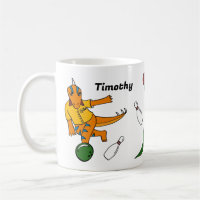Bowling Dinosaurs Cartoons Personalised Bowlers