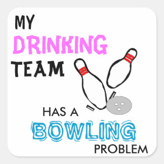 Bowling Drinking Team sticker