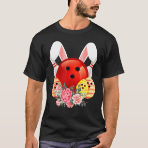Bowling Easter Bunny Egg 2022 Rabbit Flowers Pasch T-Shirt