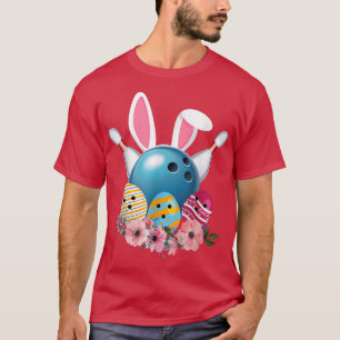 Bowling Easter Bunny Egg 2022 Rabbit Flowers Pasch T-Shirt