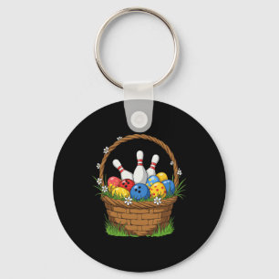Bowling Easter Sket Eggs Easter Day Womens Mens Ki Key Ring