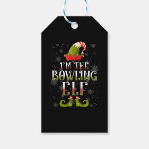 Bowling Elf Christmas Gift Tags