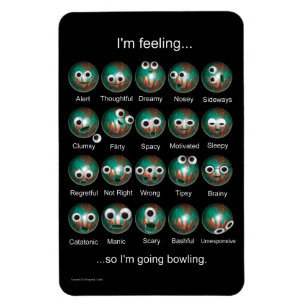 Bowling Emotions Magnet