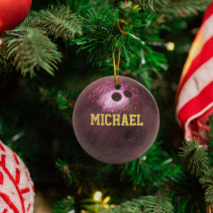 Bowling Fan Personalised Ornament