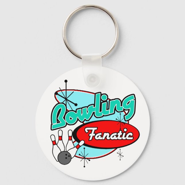 Bowling Fanatic Key Ring (Front)