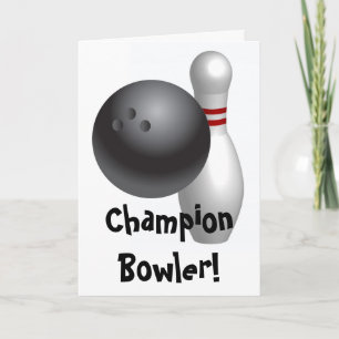 Bowling Fathers Day Card