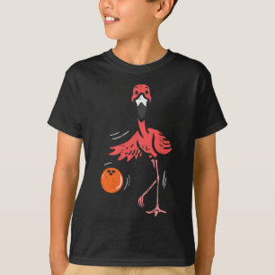 Bowling Flamingo Bowling Player Boys Girls Kid Tod T-Shirt
