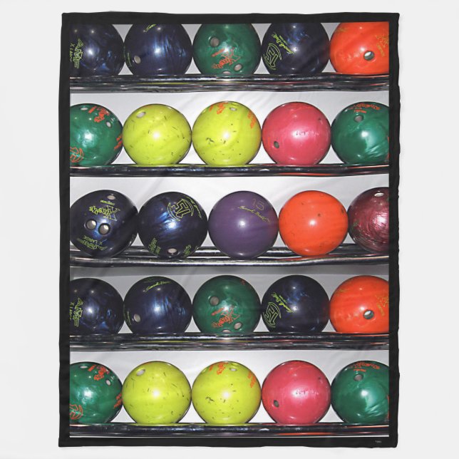 Bowling Fleece Blanket (Front)