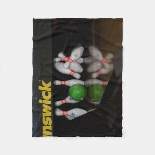 Bowling Fleece Blanket (Front)
