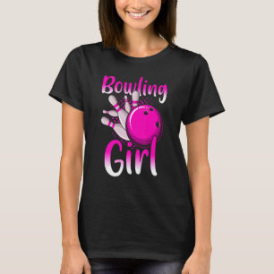 Bowling   For Kids Cool Bowler Girls Birthday Part T-Shirt