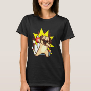 Bowling For Kids Dabbing Pug Bowler T-Shirt