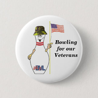 Bowling for our Veterans 6 Cm Round Badge