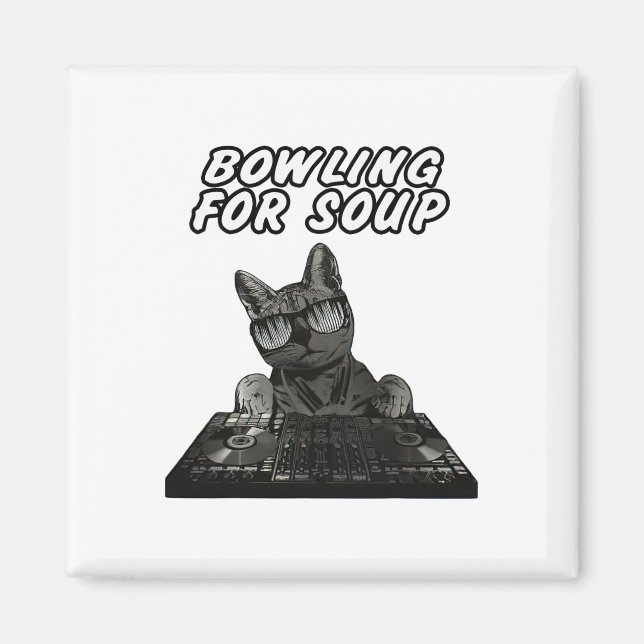 Bowling For Soup Music Cat Style  Magnet (Front)