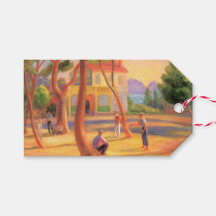 Bowling Game at La Ciotat in the South of France Gift Tags