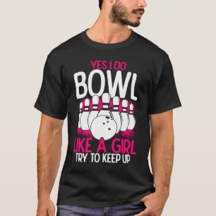 Bowling Girl Princess Pin Bowler Strike Bowling Fa T-Shirt