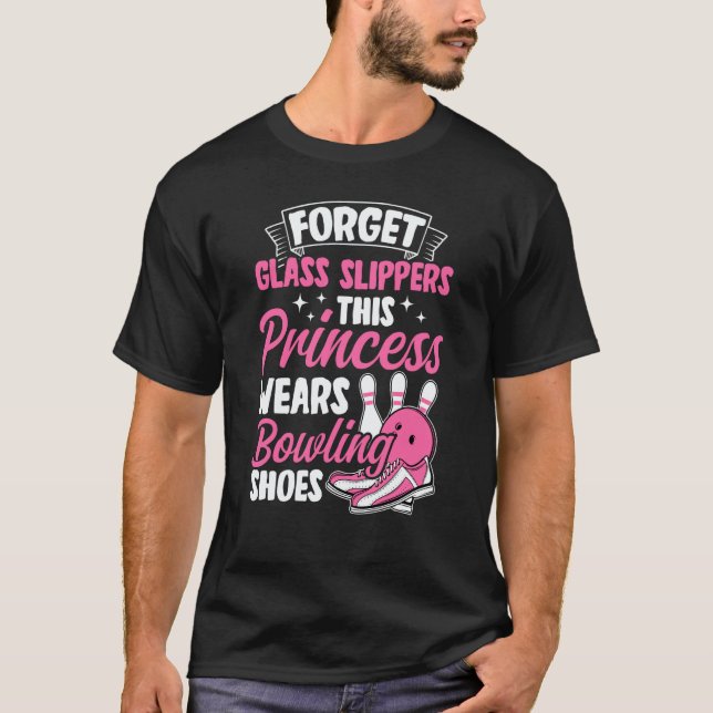 Bowling Girl Princess Pin Bowler Strike Team Bowli T-Shirt (Front)