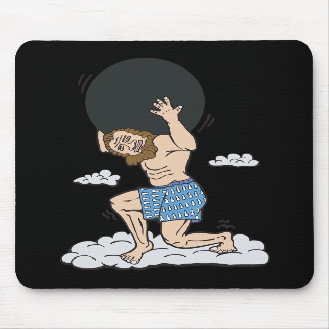 Bowling God Mouse Mat (Front)