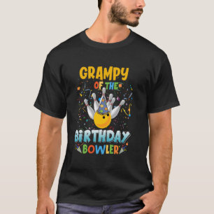 Bowling Grampy Of The Birthday Bowler Vintage Xmas T-Shirt