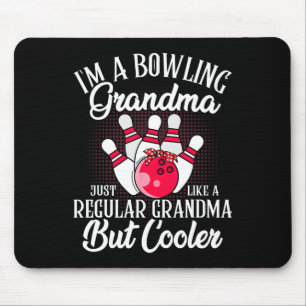 Bowling Grandma Funny Novelty Tee For Bowling Fami Mouse Mat