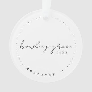 Bowling Green, Kentucky KY Travel United States Ornament