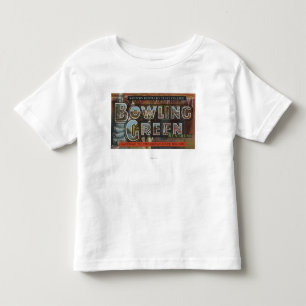 Bowling Green, Kentucky - Large Letter Scenes Toddler T-Shirt