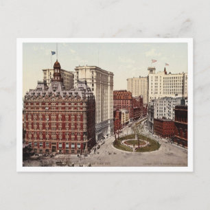 Bowling Green Lower Broadway NYC c1900 Vintage  Postcard
