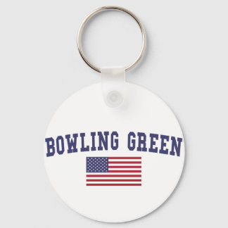 Bowling Green US Flag Key Ring