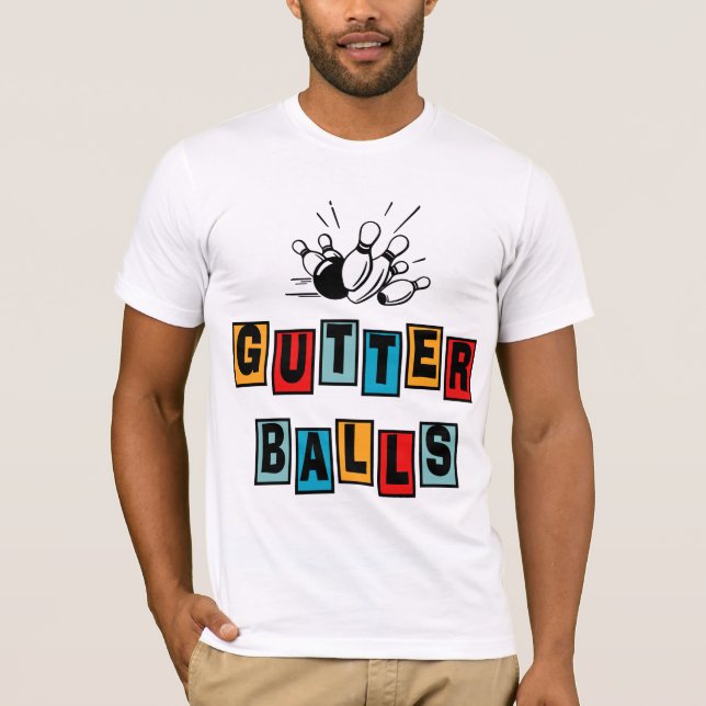 Bowling Gutter Balls T-Shirt (Front)