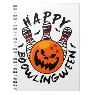 Bowling Halloween Bowler Happy Bowlingween Notebook