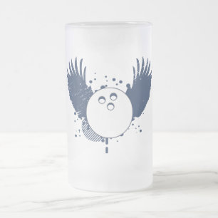bowling : hi-fi frosted glass beer mug