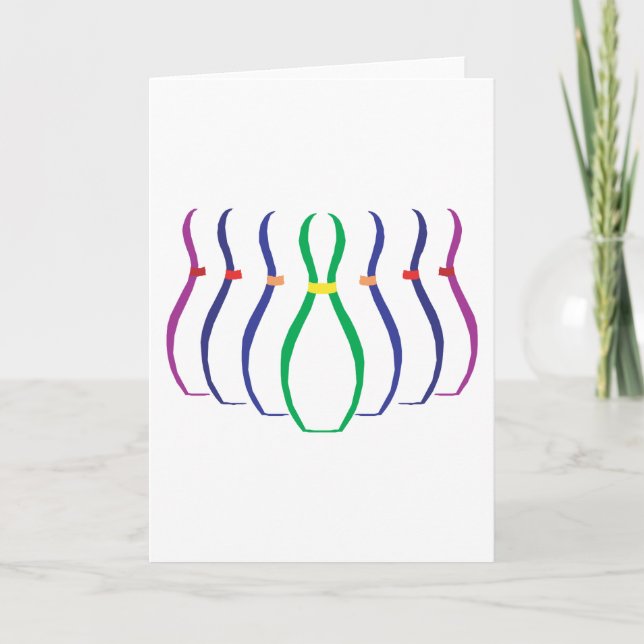 Bowling Holiday Card (Front)