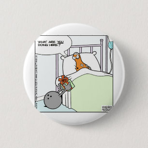 Bowling Hospital Funny Tees Cards Mugs Gifts 6 Cm Round Badge