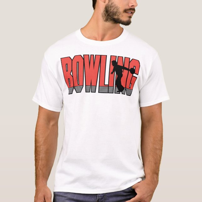 Bowling in Red T-Shirt (Front)
