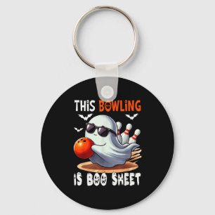 Bowling Is Boo Sheet Halloween Costume Player Team Key Ring