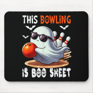 Bowling Is Boo Sheet Halloween Costume Player Team Mouse Mat