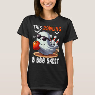 Bowling Is Boo Sheet Halloween Costume Player Team T-Shirt