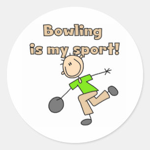 Bowling is my Sport Classic Round Sticker