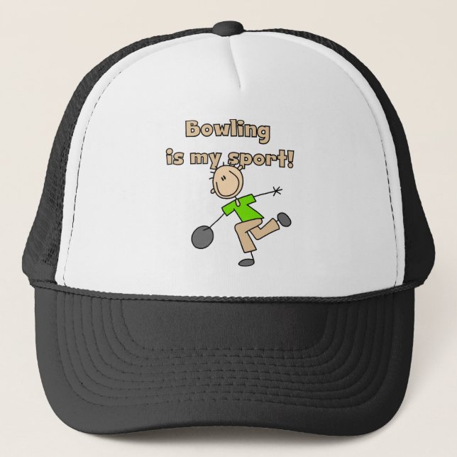 Bowling is my Sport Tshirts and Gifts Trucker Hat (Front)